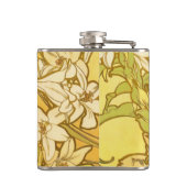 アルフォンスミュシャアールヌーボーユリ花 フラスク (裏面)