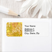 アルフォンスミュシャアールヌーボーユリ花 ラベル (インサイチュ)