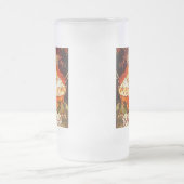 アルフォンスミュシャアールヌーボー春 フロストグラスビールジョッキ (中央)