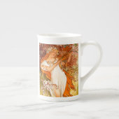 アルフォンスミュシャアールヌーボー春 ボーンチャイナマグカップ (右)