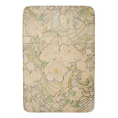 アルフォンスミュシャアールヌーボー牡丹植物芸術 バスマット (正面縦)