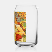 アルフォンスミュシャアールヌーボー秋 ガラス缶 (左)