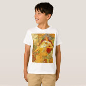 アルフォンスミュシャアールヌーボー秋 Tシャツ (正面フル)