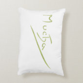 アルフォンスミュシャアールヌーボー装飾枠ストライプ アクセントクッション (裏面(縦))