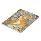 アルフォンスミュシャアールヌーボー〔占星術の〕十二宮図 ノートパッド (回転)