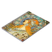 アルフォンスミュシャアールヌーボー〔占星術の〕十二宮図 ノートブック (左側)