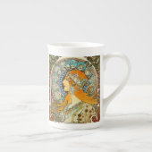 アルフォンスミュシャアールヌーボー〔占星術の〕十二宮図 ボーンチャイナマグカップ (右)