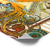 アルフォンスミュシャアールヌーボー〔占星術の〕十二宮図 ポスター (角)