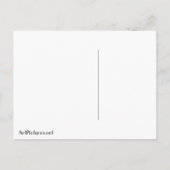 アルフォンスミュシャウィンターヴィンテージアールヌーボー絵画ズ ポストカード (裏面)