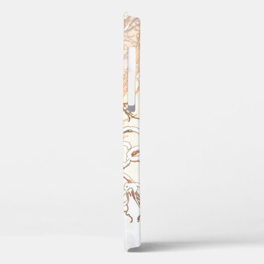 アルフォンスミュシャウィンターヴィンテージアールヌーボー絵画ズ Case-Mate iPhoneケース (裏面 / 左)