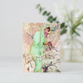 アルフォンスミュシャウィンターII ポストカード (スタンド正面)