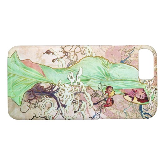 アルフォンスミュシャウィンターII Case-Mate iPhoneケース (裏面(横))