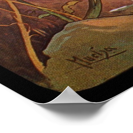 アルフォンスミュシャエテサマー ポスター (角)