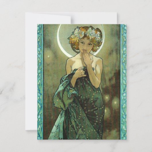 アルフォンスミュシャクレアドゥルネ招待状 招待状 (正面)