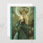 アルフォンスミュシャクレアドゥルネ招待状 招待状 (正面/裏面)