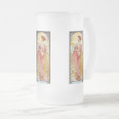 アルフォンスミュシャサマー フロストグラスビールジョッキ (正面右)