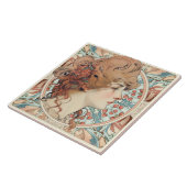 アルフォンスミュシャサラ・ベルンハルトアールヌーボーセラミック タイル (側面)