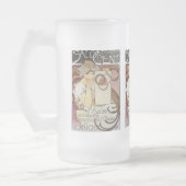 アルフォンスミュシャサロンデセントマグ フロストグラスビールジョッキ (左)