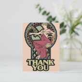 アルフォンスミュシャサンキューカード ポストカード (スタンド正面)