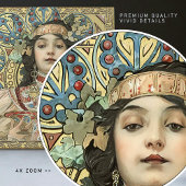 アルフォンスミュシャシャンパーニュアールヌーボーヴィンテージ タイル