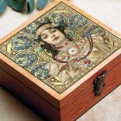 アルフォンスミュシャシャンパーニュアールヌーボーヴィンテージ タイル