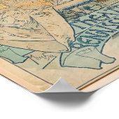 アルフォンスミュシャジスモンダ劇場ウォールアートポスター ポスター (角)