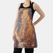 アルフォンスミュシャジョブアールヌーボー女性 エプロン (インサイチュ)