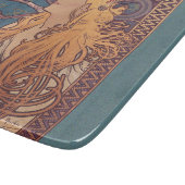 アルフォンスミュシャジョブアールヌーボー女性 カッティングボード (角)