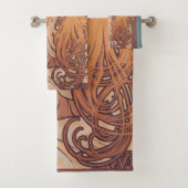 アルフォンスミュシャジョブアールヌーボー女性 バスタオルセット (インサイチュ)