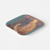 アルフォンスミュシャジョブアールヌーボー女性 ペーパープレート (傾斜あり)