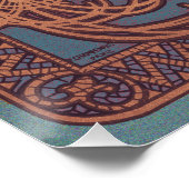 アルフォンスミュシャジョブアールヌーボー女性 ポスター (コーナー)