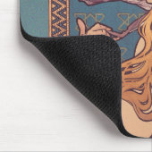 アルフォンスミュシャジョブアールヌーボー女性 マウスパッド (コーナー)