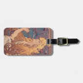 アルフォンスミュシャジョブアールヌーボー女性 ラゲッジタグ (正面横)