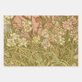 アルフォンスミュシャジョブアールヌーボー女性 ラッピングペーパーシート (正面2)