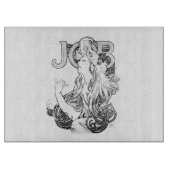 アルフォンスミュシャジョブISOGS カッティングボード (正面)