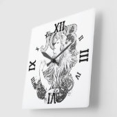 アルフォンスミュシャジョブISOGS スクエア壁時計 (傾斜)