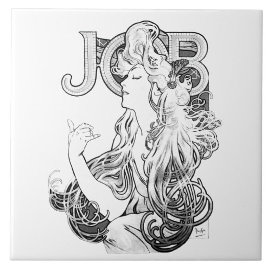 アルフォンスミュシャジョブISOGS タイル (正面)