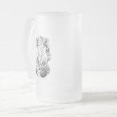 アルフォンスミュシャジョブISOGS フロストグラスビールジョッキ (正面左)