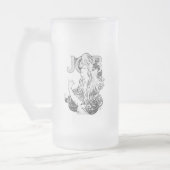 アルフォンスミュシャジョブISOGS フロストグラスビールジョッキ (左)