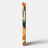 アルフォンスミュシャスタイルオレンジキャット Case-Mate iPhoneケース (裏面 / 左)