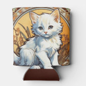 アルフォンスミュシャスタイル猫 缶クーラー (裏面)