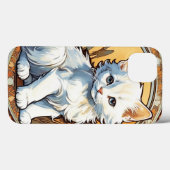 アルフォンスミュシャスタイル猫 Case-Mate iPhoneケース (裏面 (横))