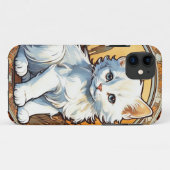 アルフォンスミュシャスタイル猫 Case-Mate iPhoneケース (裏面(横))
