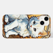 アルフォンスミュシャスタイル猫 Case-Mate iPhoneケース (裏面 (横))