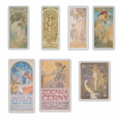 アルフォンスミュシャステッカー品揃え1 シール (正面)