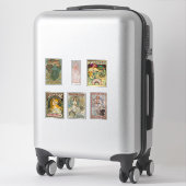 アルフォンスミュシャステッカー品揃え2 シール (スーツケース)