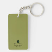 アルフォンスミュシャス大切ストーンエメラルド キーホルダー (裏面)