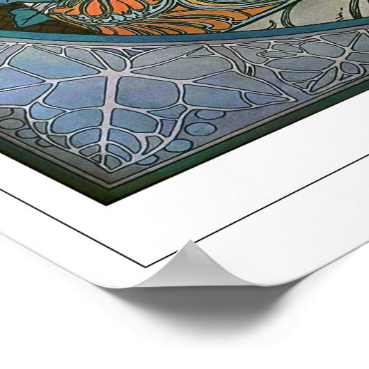 アルフォンスミュシャゼディングアートポスター#370 ポスター (角)