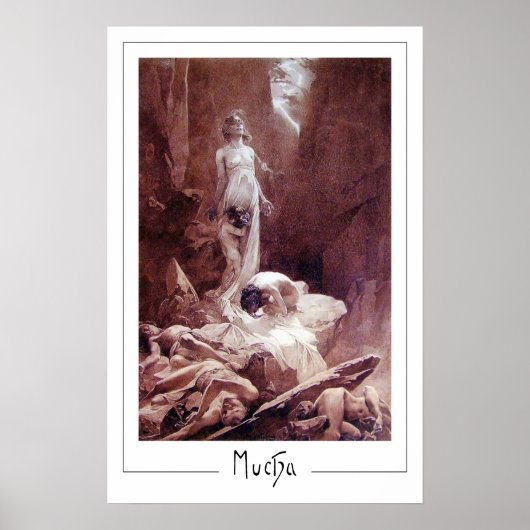 アルフォンスミュシャゼディングアートポスター#77 ポスター (正面)