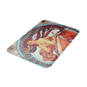 アルフォンスミュシャダンスヴィンテージアールヌーボー絵画ズ バスマット (アングル)